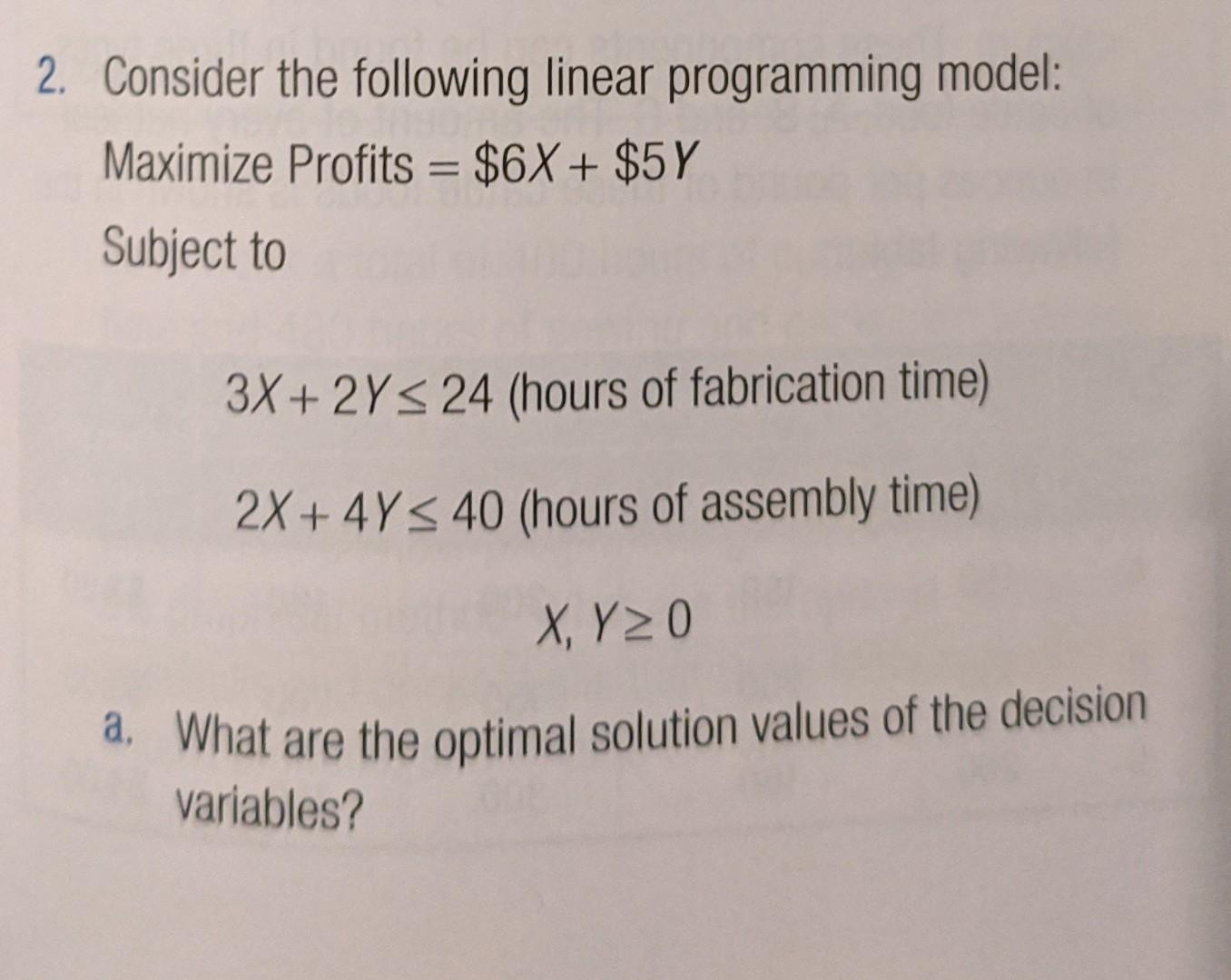 Solved 1. Solve the following linear programming problem | Chegg.com