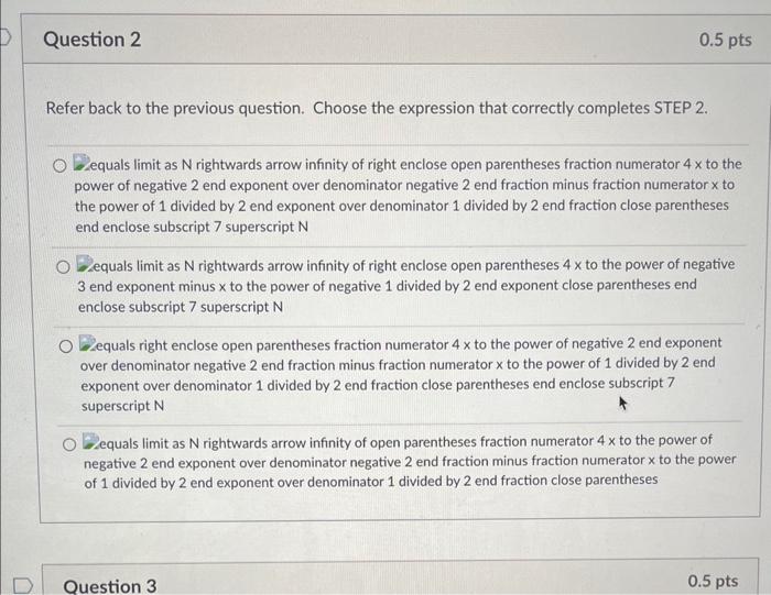 Solved We wish to evaluate the improper integral below using | Chegg.com