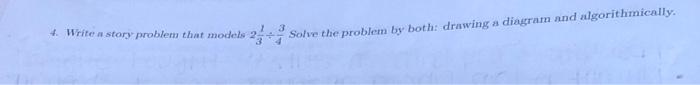 Solved 4. Write a story problem that models 231÷43 Solve the | Chegg.com