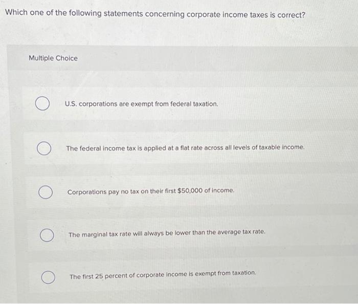 Solved Which One Of The Following Statements Concerning | Chegg.com