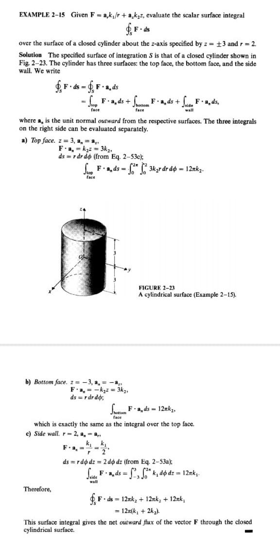 Solved EXAMPLE 2-13 Evaluate the integral for dr, where r = | Chegg.com