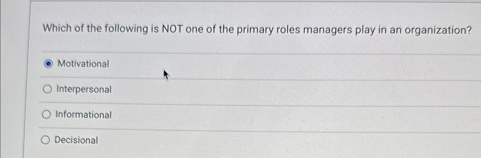 Solved Which Of The Following Is NOT One Of The Primary | Chegg.com