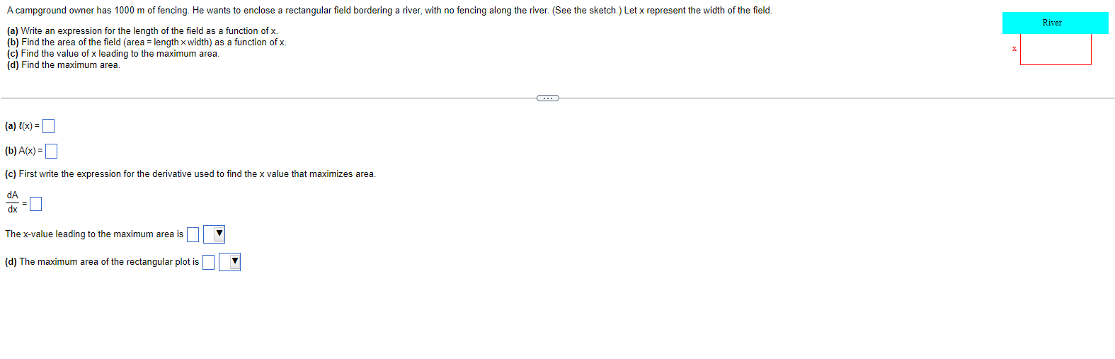 Solved (a) ﻿Write an expression for the length of the field | Chegg.com