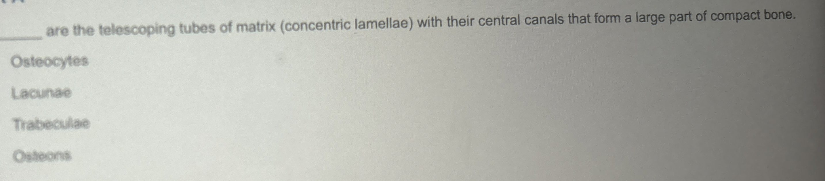 Solved are the telescoping tubes of matrix (concentric
