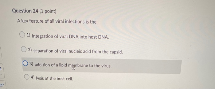 Solved Question 31 (1 point) Which of the following is the | Chegg.com