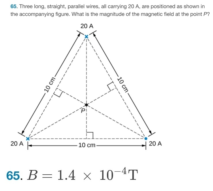 Solved Three Long, Straight, Parallel Wires, All Carrying | Chegg.com