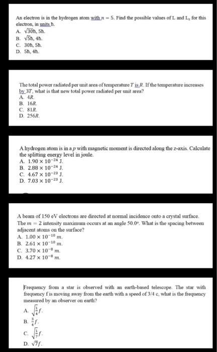 Solved Find Rotational Energy Level For Diatomic Molecule | Chegg.com