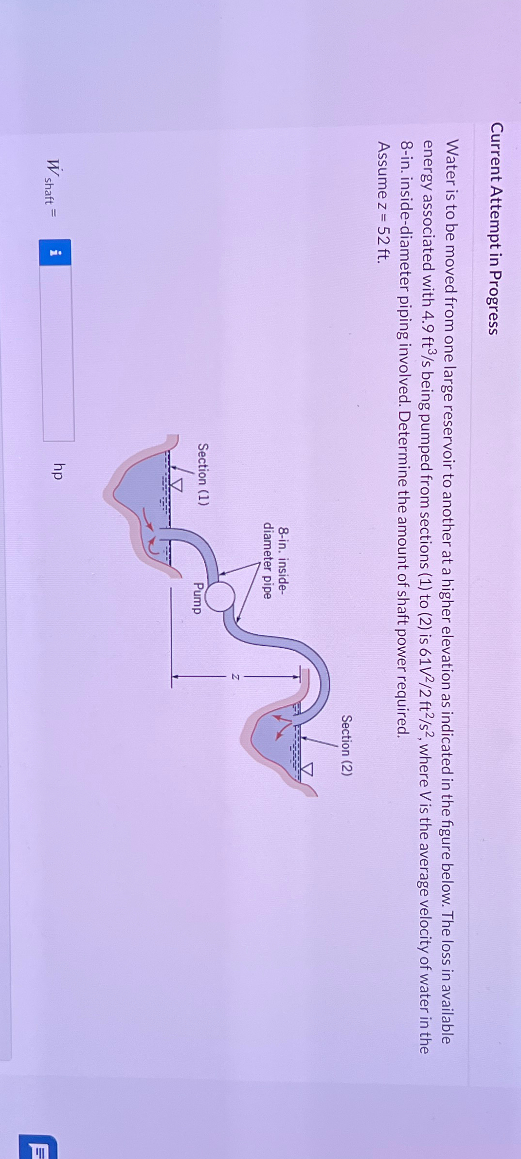 Solved Current Attempt in ProgressWater is to be moved from