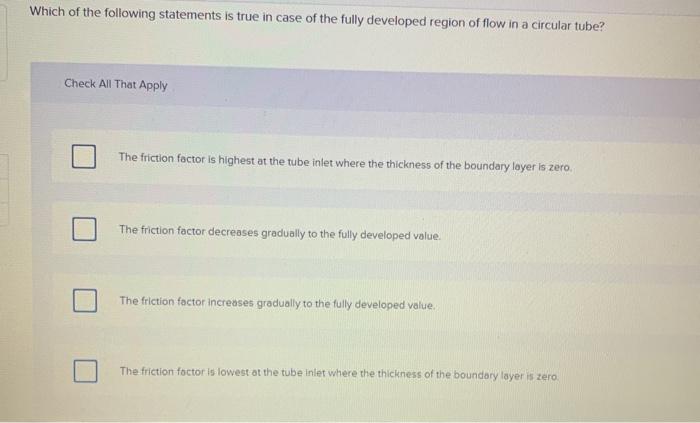 Solved Consider the fully developed region of flow in a | Chegg.com