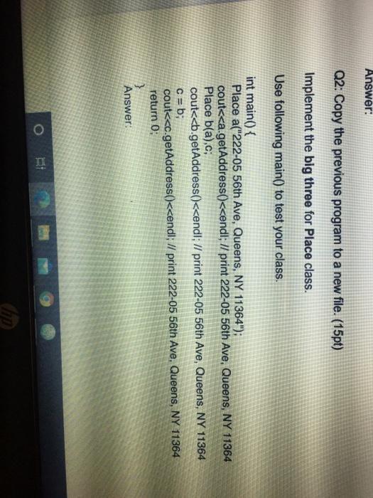Solved Answer: Q2: Copy the previous program to a new file. | Chegg.com