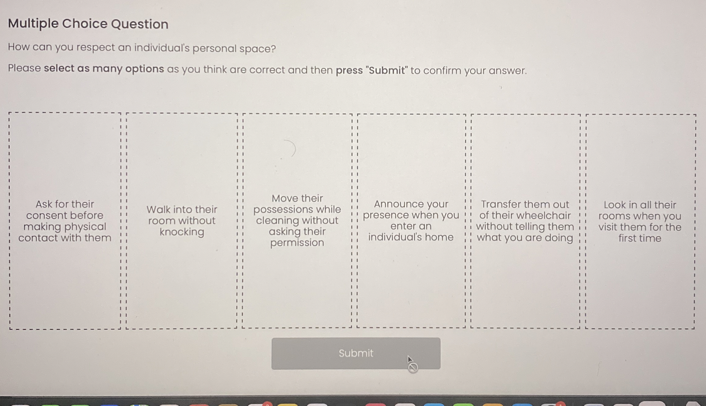 Solved Multiple Choice QuestionHow can you respect an