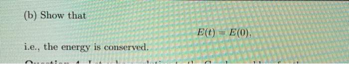 Solved Question 3. Let u be a solution to the Cauchy problem | Chegg.com