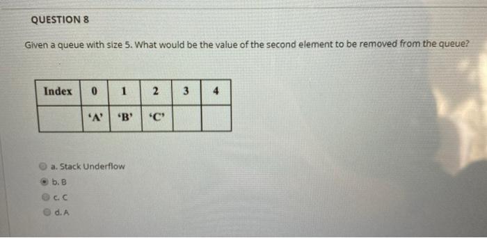 Solved QUESTION 6 Given the following code segment for | Chegg.com