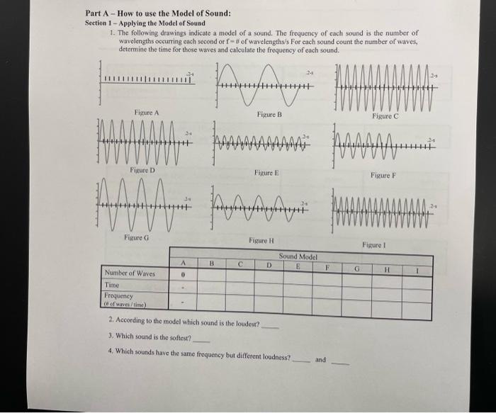 Solved Part A - How to use the Model of Sound: Section 1 | Chegg.com