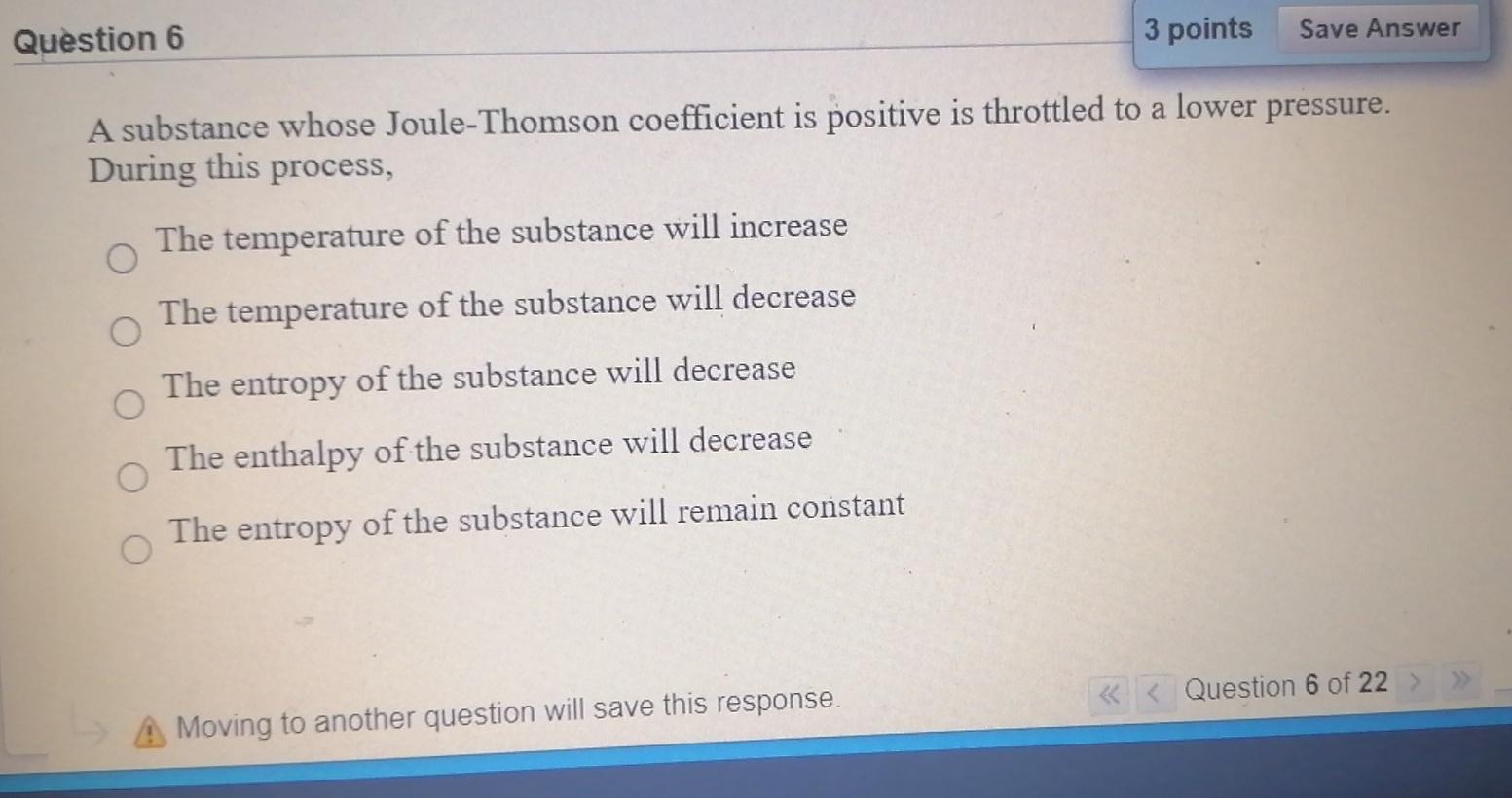 Solved Question 6 3 points Save Answer A substance whose | Chegg.com