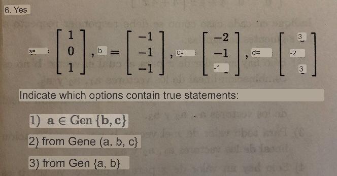 \( a=\left[\begin{array}{l}1 \\ 0 \\ 1\end{array}\right], b=\left[\begin{array}{c}-1 \\ -1 \\ -1\end{array}\right], c=:\left[