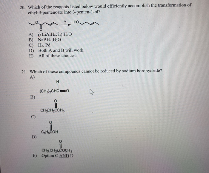 Solved 22. Which product is formed from the following | Chegg.com