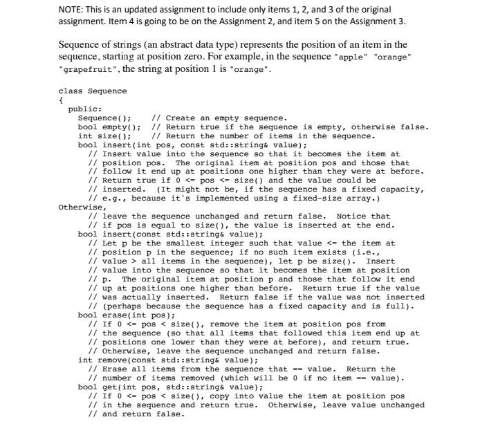 Solved NOTE: This is an updated assignment to include only | Chegg.com