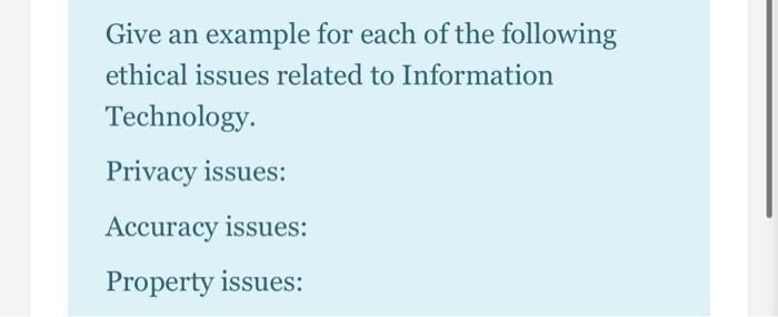  Examples Of Ethical Issues In Information Technology Ethical Issues 