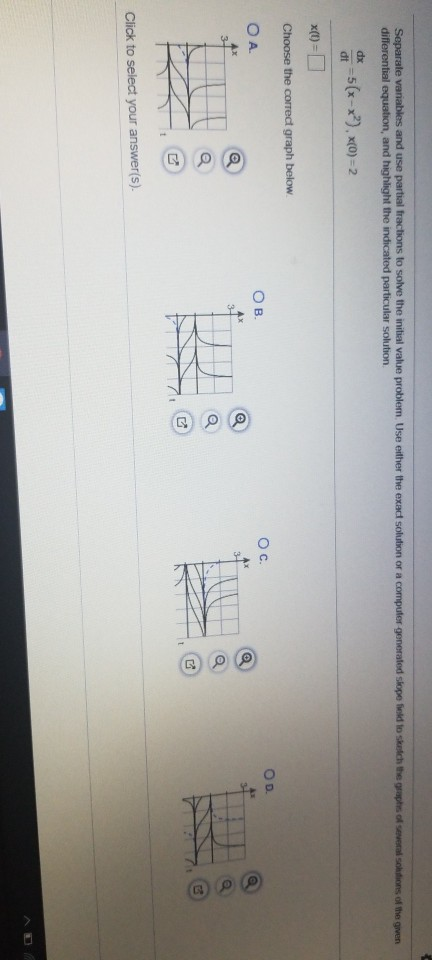 Solved Separate Variables And Use Partial Fractions To Solve