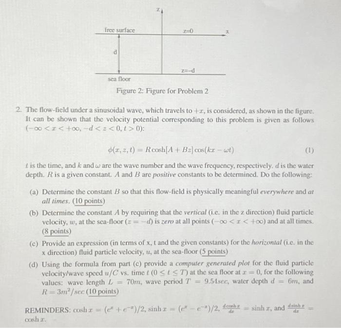 Solved Figure 2: Figure for Problem 2 2. The flow-field | Chegg.com