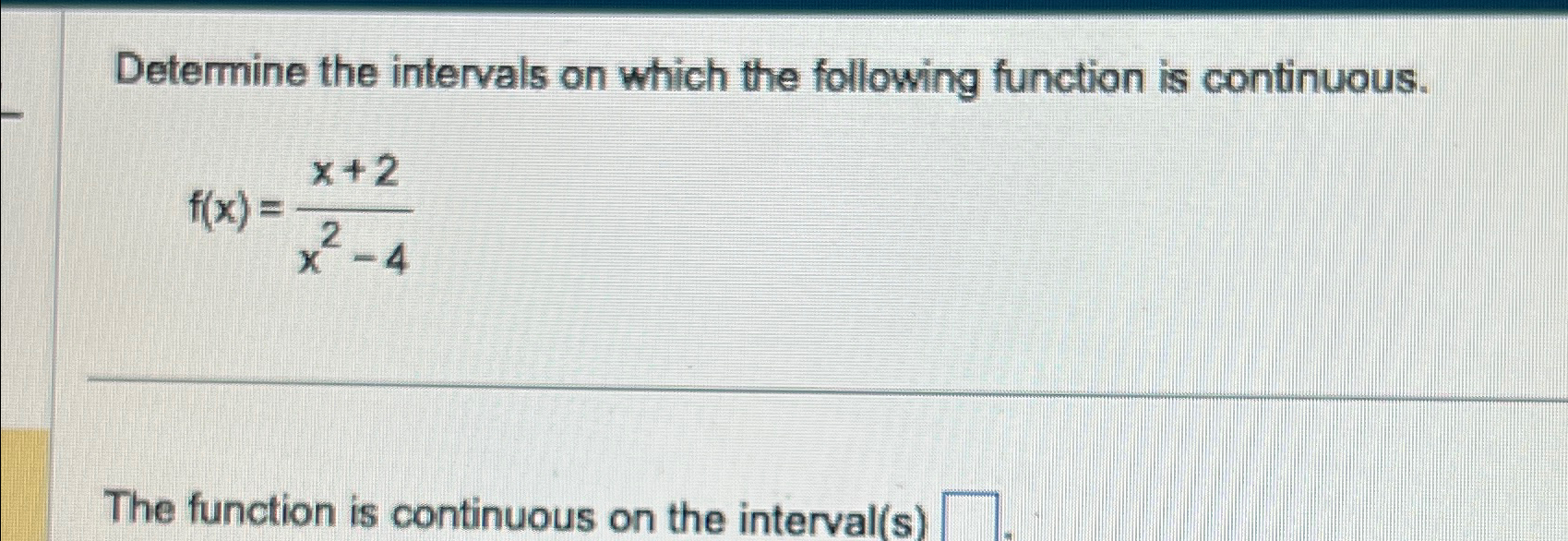 Solved Determine the intervals on which the following | Chegg.com