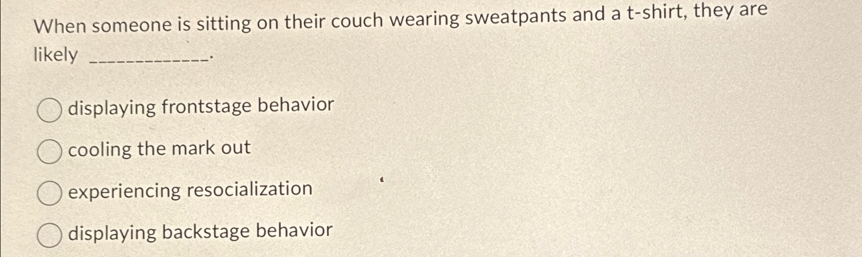 Solved When someone is sitting on their couch wearing