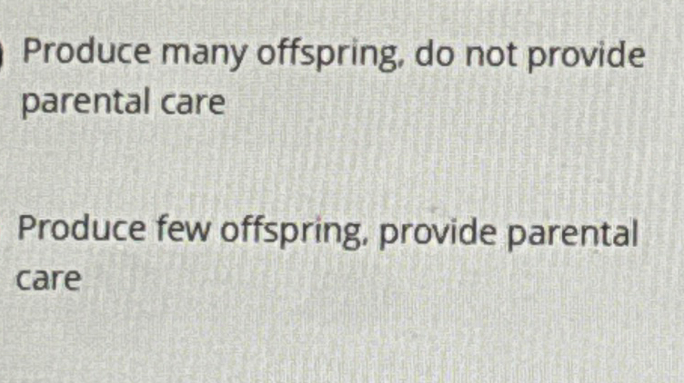 Solved Produce many offspring, do not provide parental | Chegg.com