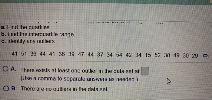 Solved A. Find The Quartiles. B. Find The Interquartile | Chegg.com