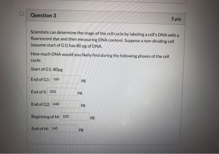 Solved D Question 3 5 pts Scientists can determine the stage | Chegg.com
