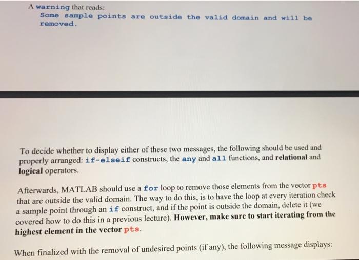 Solved MATLAB should first display the message below using | Chegg.com