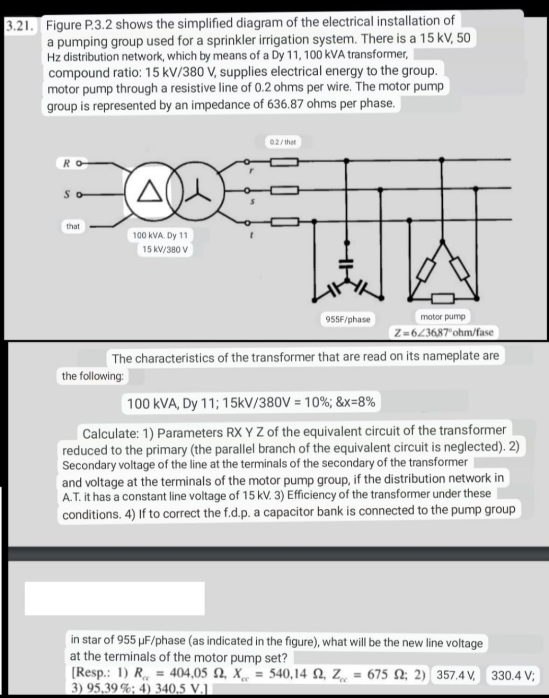 Solved 21. Figure P.3.2 shows the simplified diagram of the | Chegg.com