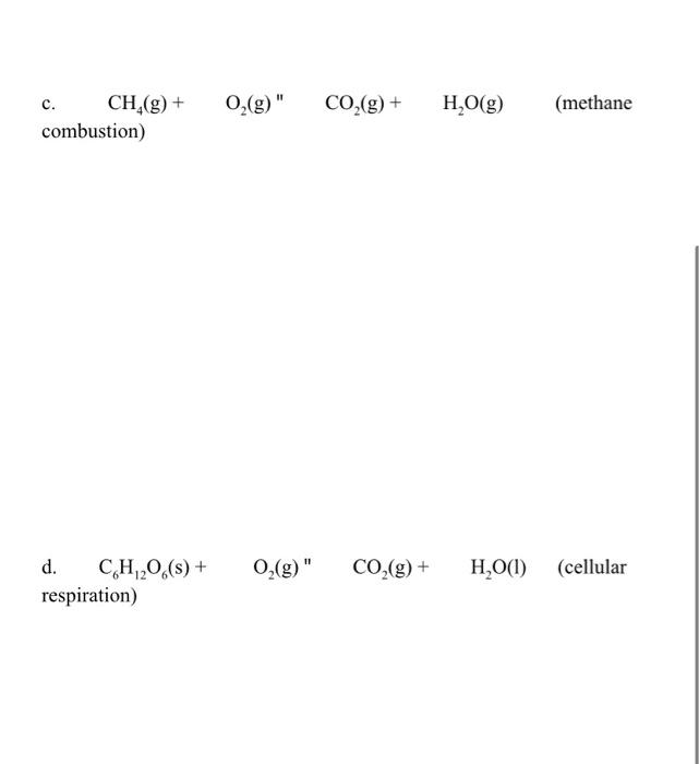 Solved 5) Balance And Calculate For The Following Reactions | Chegg.com