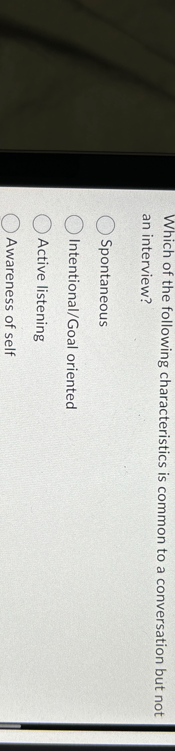 Solved Which of the following characteristics is common to a | Chegg.com
