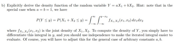 Solved Let X1 and X2 be two independent univariate normal | Chegg.com