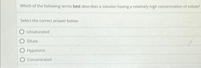 Solved Which of the following terms best describes a | Chegg.com