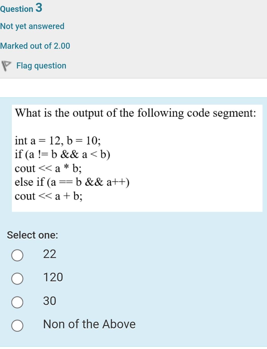 Solved The following code will display 3 : int x=2; x++; int | Chegg.com