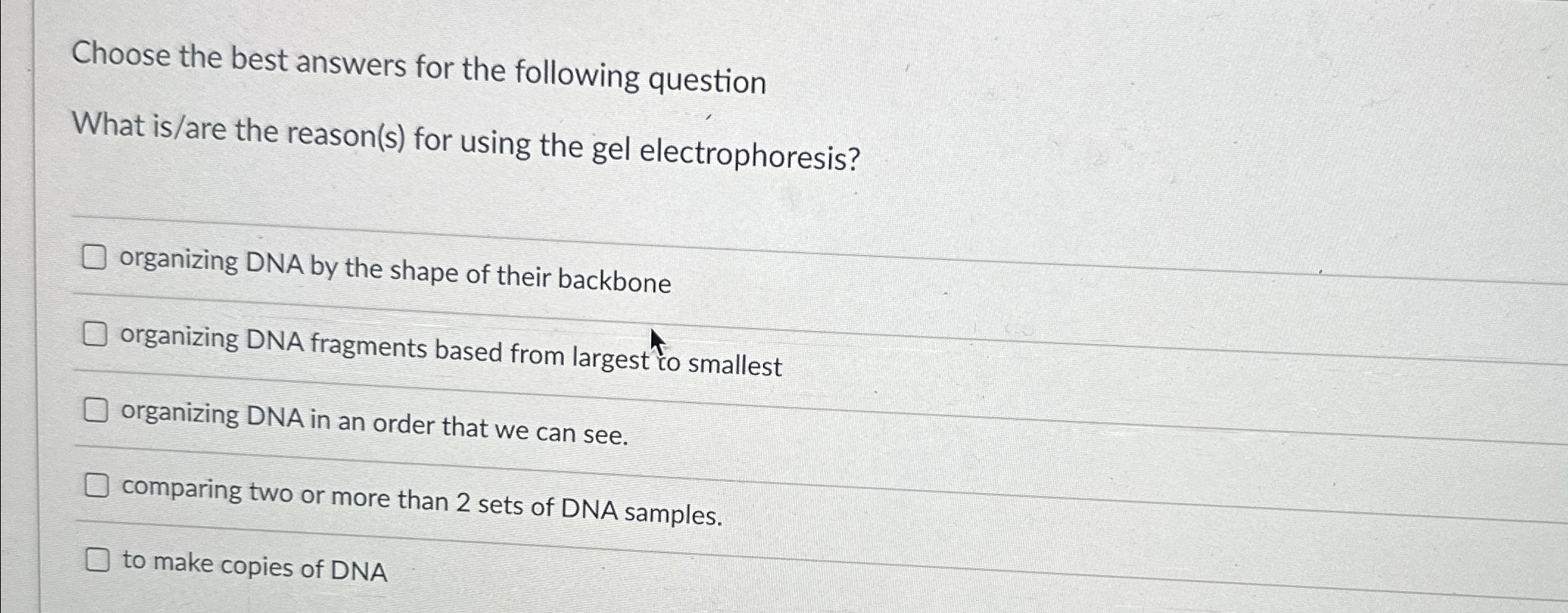 Solved Choose the best answers for the following | Chegg.com