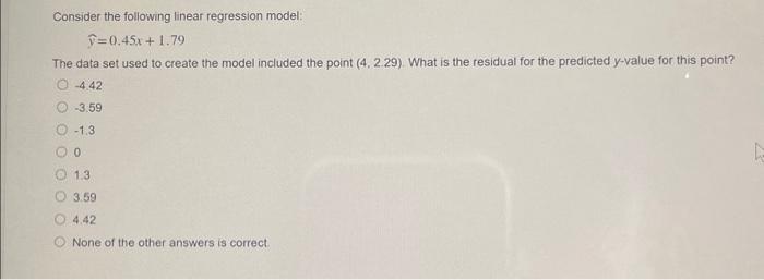 Solved Consider The Following Linear Regression Model 7815