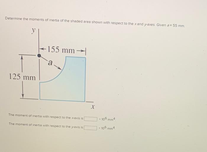 [Solved]: Determine The Moments Of Inertia Of The Shaded Ar