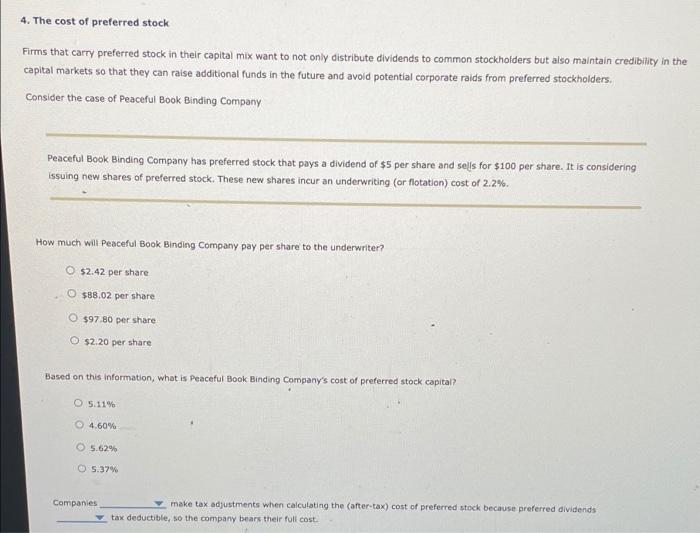 solved-4-the-cost-of-preferred-stock-firms-that-carry-chegg