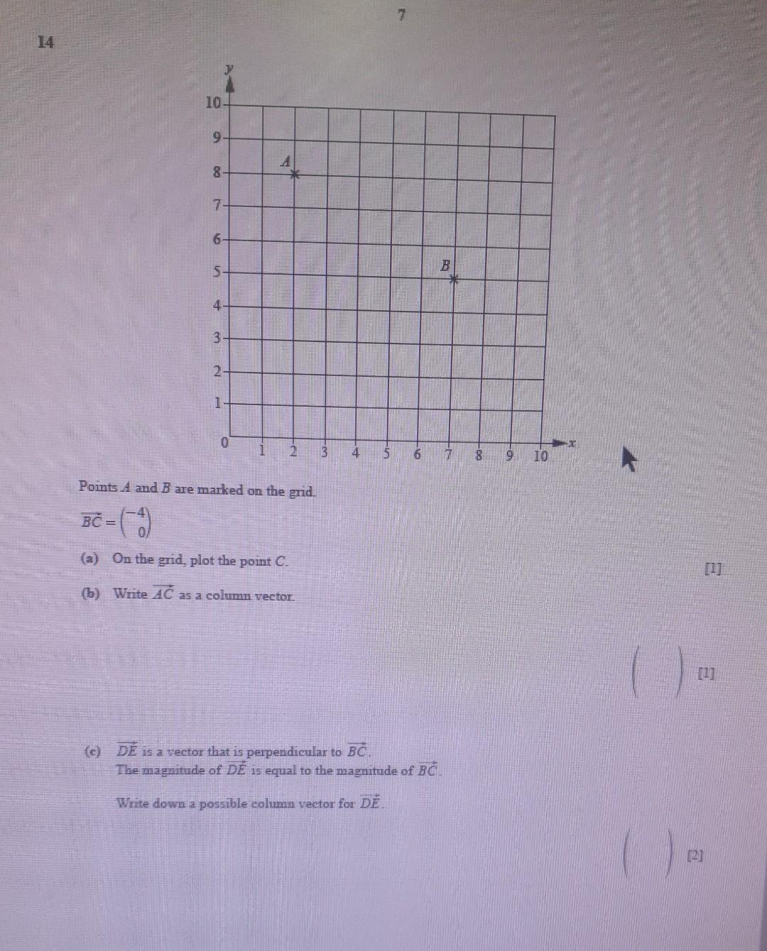 Solved 14 10- 9 8 7- 6- 5 B 3 2 5 6 S 9 10 Points A and B | Chegg.com