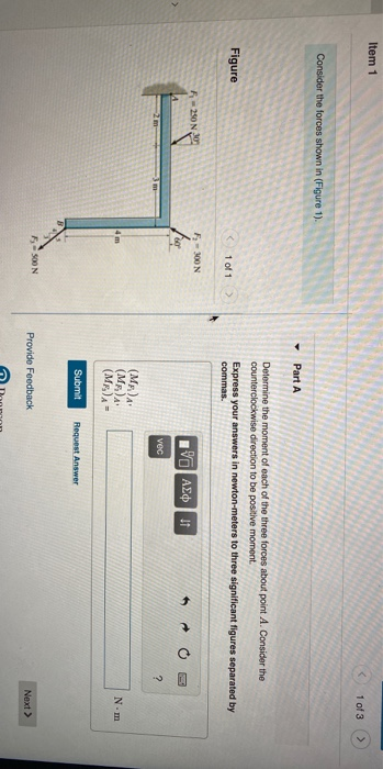 Solved Item 1 1 Of 3 Consider The Forces Shown In (Figure | Chegg.com