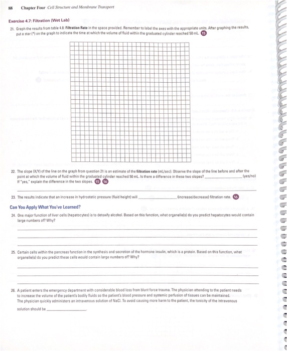Chapter 4: Cell Structure and Membrane Transport | Chegg.com