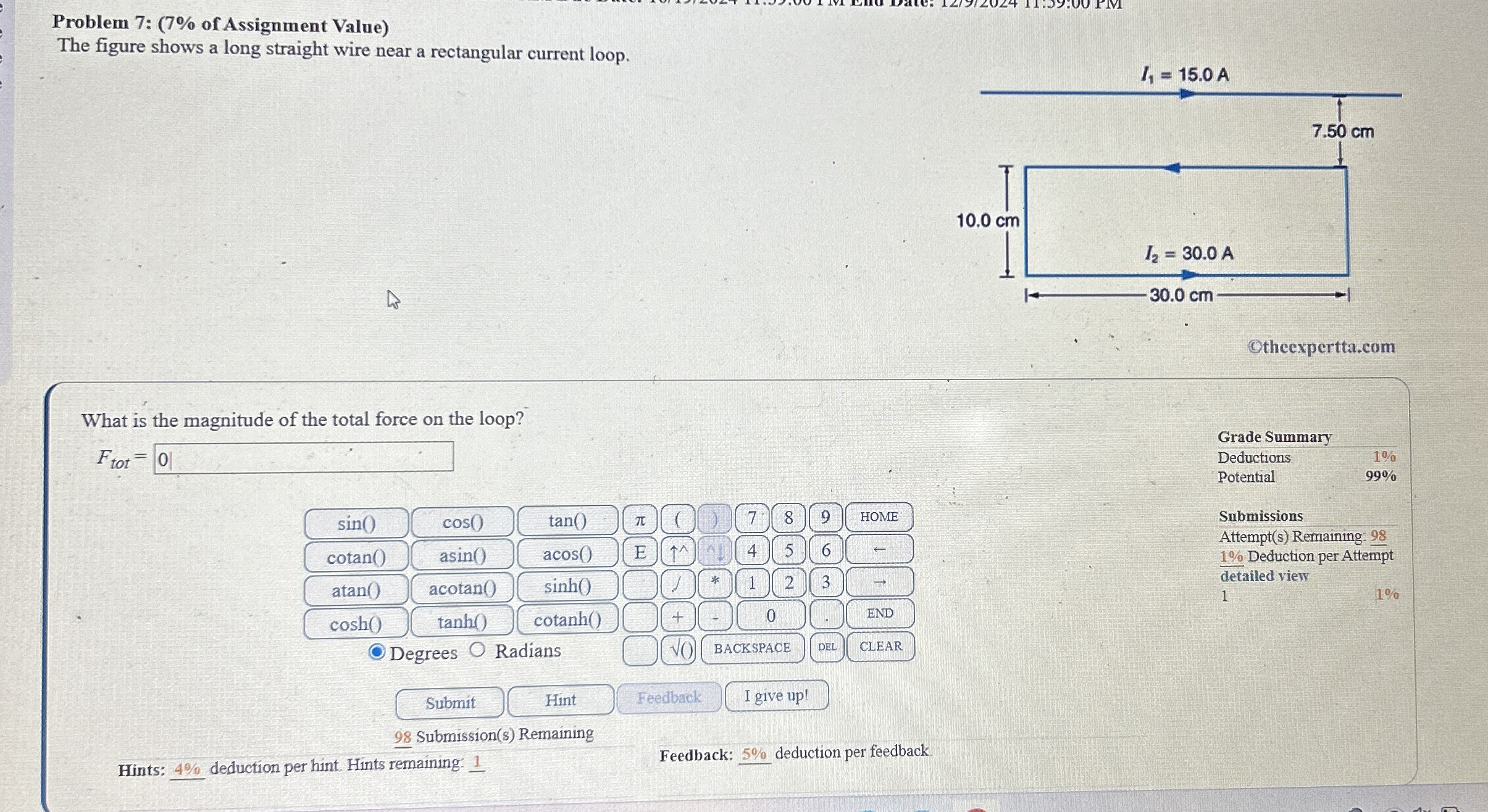 Solved Problem 7: (7% ﻿of Assignment Value)The figure shows | Chegg.com