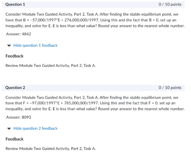 Solved Question 1010 ﻿pointsConsider Module Two Guided | Chegg.com