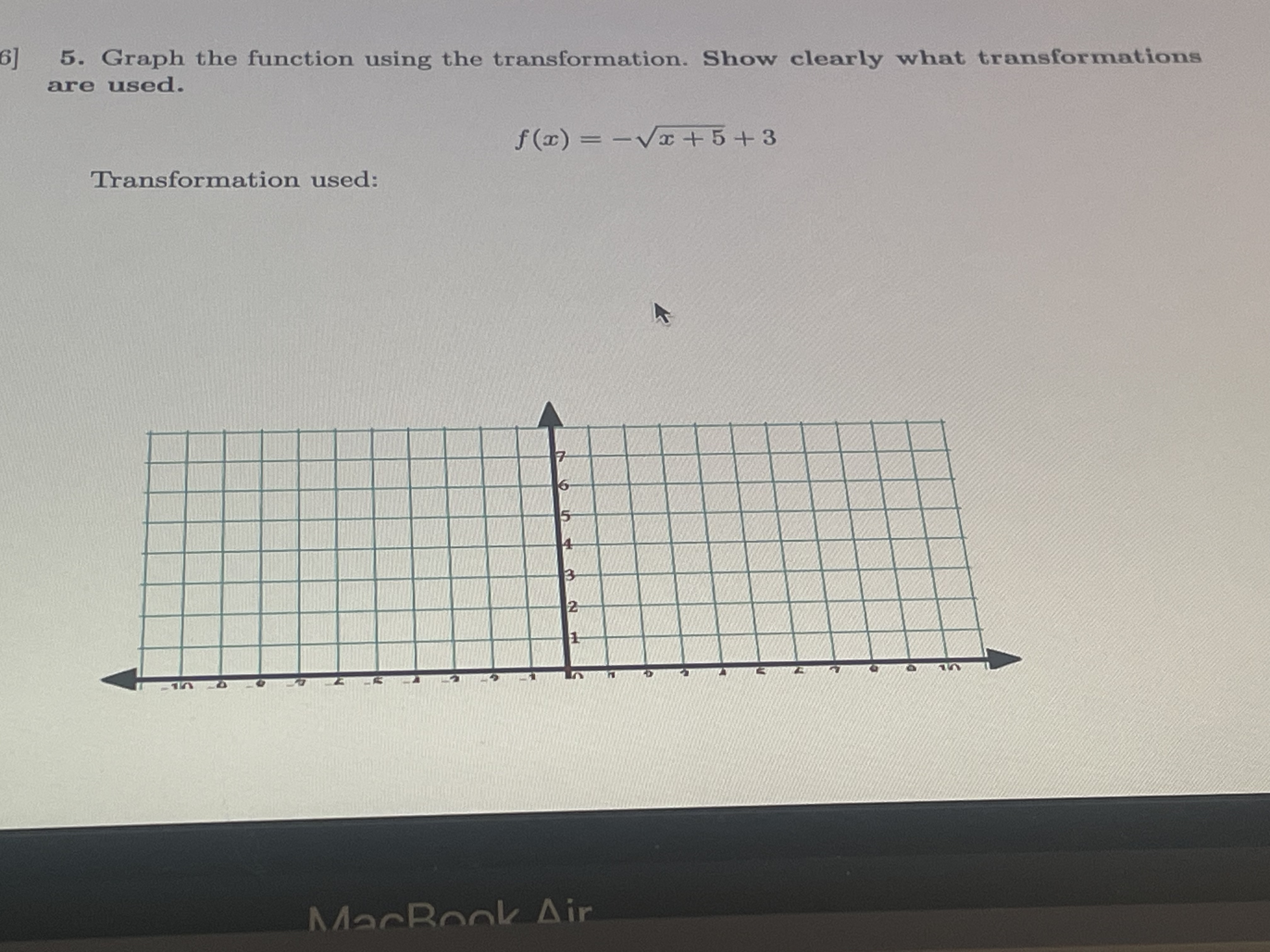 Solved Graph the function using the transformation. Show | Chegg.com