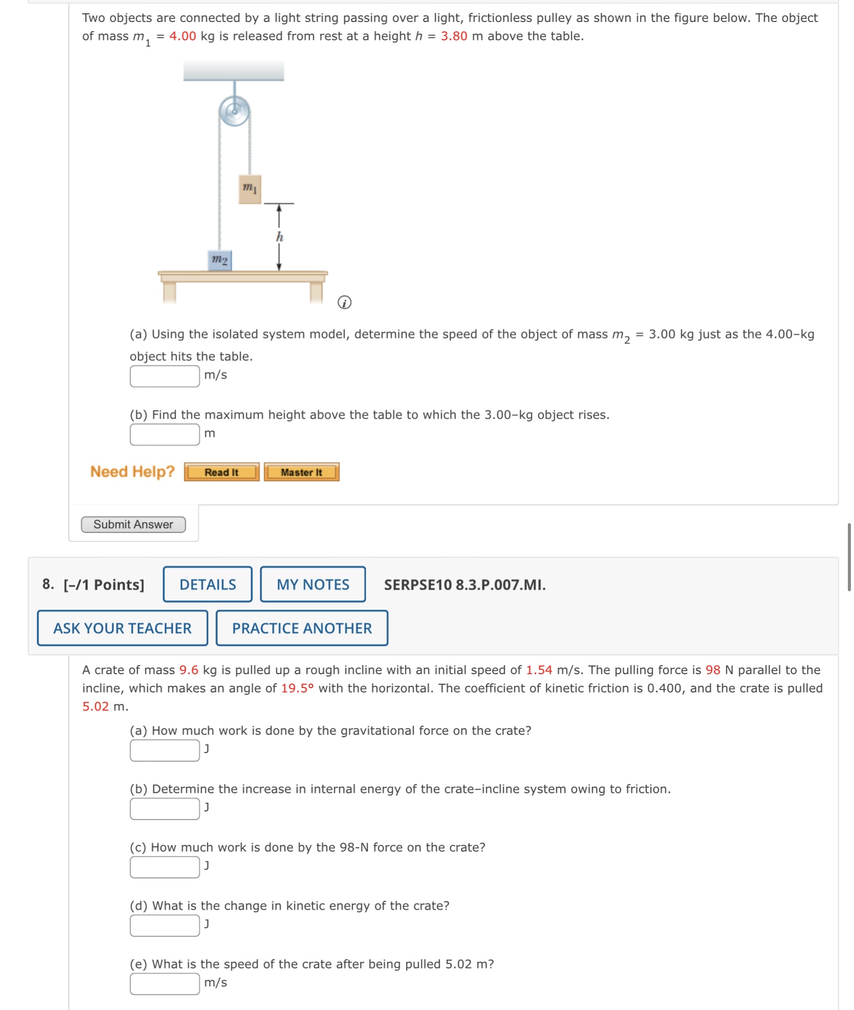 Solved A Block Of Mass M 2 00kg ﻿is Attached To A Spring Of