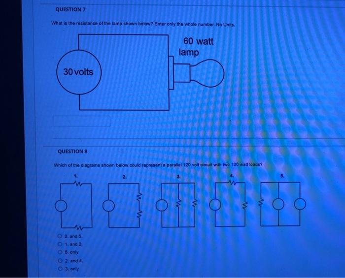 Solved What is the resistance of the lamp shown below? Enter