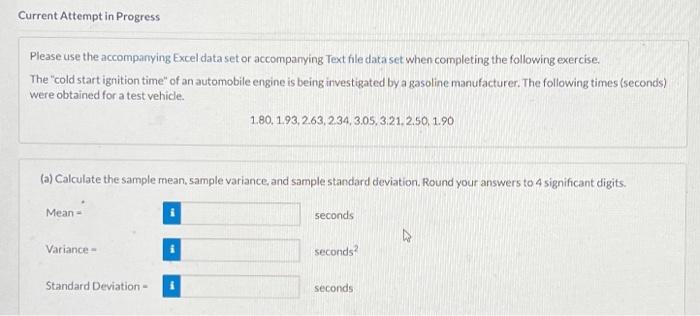 Solved Current Attempt in Progress Please use the | Chegg.com